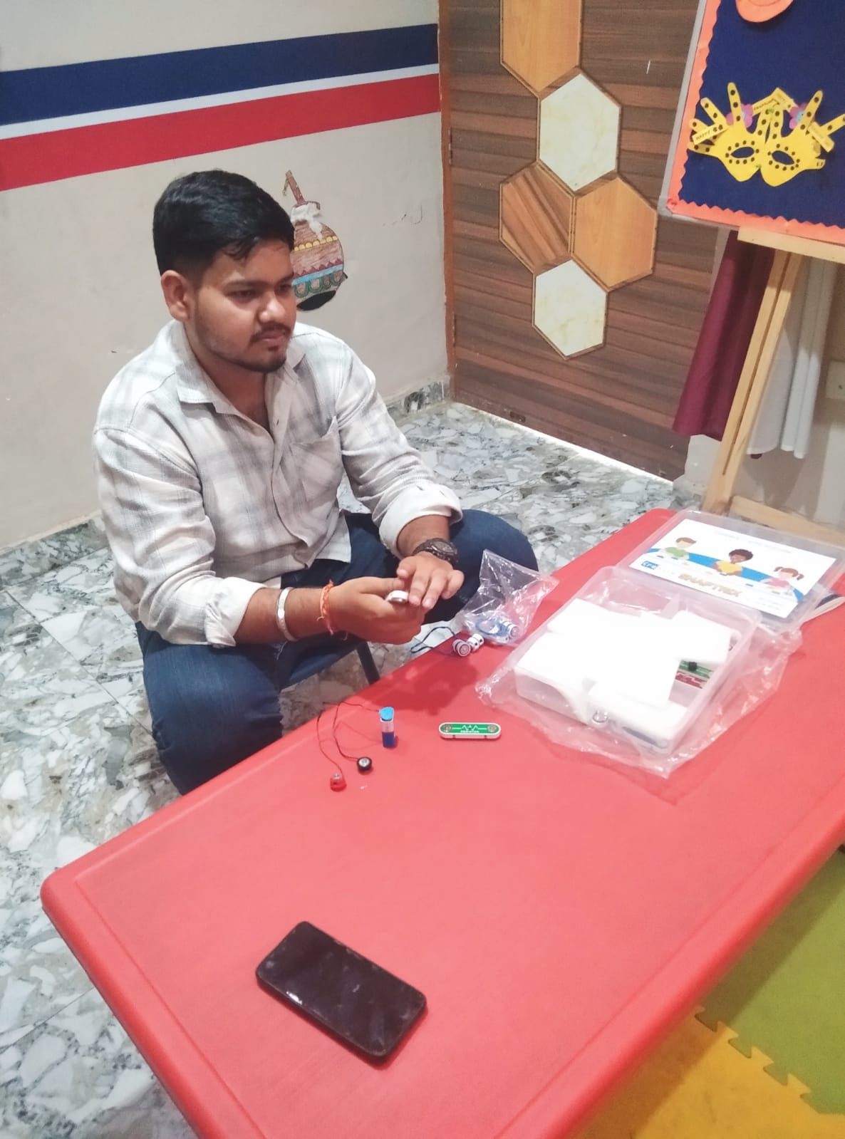 Robotics kit parts examination